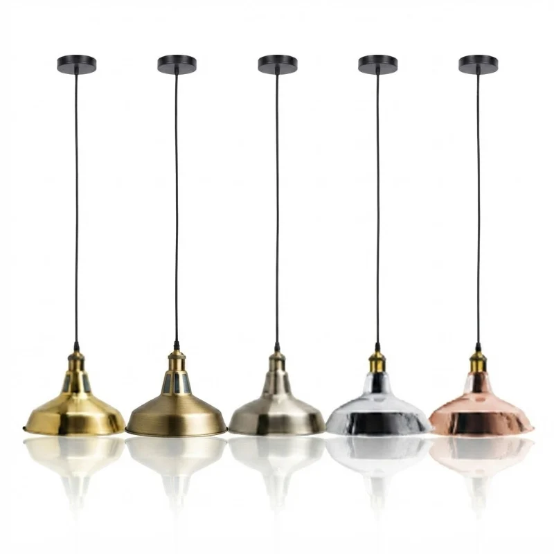 Vintage Pendelleuchte in Farben | Industrie Hängeleuchte ~3951